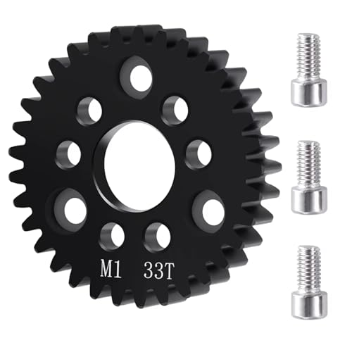 PLOQAZEH RC Autoteile Für HPI Für E-Revo2.0 Für Arrma Metall M1 Spur Hauptgetriebe RC Auto Für Monster Truck RC Upgrade Teile Zubehör(33T) von PLOQAZEH