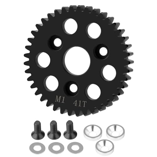 PLOQAZEH RC Autoteile Für HPI Für E-Revo2.0 Für Arrma Metall M1 Spur Hauptgetriebe RC Auto Für Monster Truck RC Upgrade Teile Zubehör(41T) von PLOQAZEH