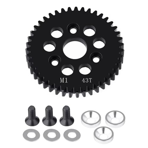 PLOQAZEH RC Autoteile Für HPI Für E-Revo2.0 Für Arrma Metall M1 Spur Hauptgetriebe RC Auto Für Monster Truck RC Upgrade Teile Zubehör(43T) von PLOQAZEH