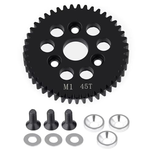 PLOQAZEH RC Autoteile Für HPI Für E-Revo2.0 Für Arrma Metall M1 Spur Hauptgetriebe RC Auto Für Monster Truck RC Upgrade Teile Zubehör(45T) von PLOQAZEH