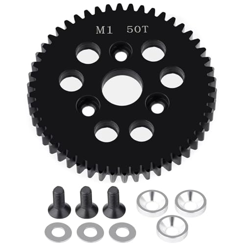 PLOQAZEH RC Autoteile Für HPI Für E-Revo2.0 Für Arrma Metall M1 Spur Hauptgetriebe RC Auto Für Monster Truck RC Upgrade Teile Zubehör(50T) von PLOQAZEH