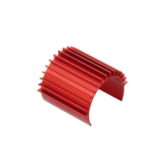 PLOQAZEH RC Autoteile Für HPI Für Wltoys Für WPL 1/12 1/16 1/18 Motor Kühlkörper Für 370 380 Bürstenlosen Gebürstet Elektrische Auto Allgemeine Upgrade Zubehör(Red) von PLOQAZEH