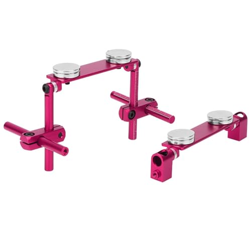 PLOQAZEH RC Autoteile Für HSP Für Sakura S XI CS 416 417 Für T3 T4 94123 1/10 RC Magnetische Körper Shell Mount Kit RC Racing Auto Ersatzteile Modell Spielzeug Körper Post Mount Kit(Pink) von PLOQAZEH