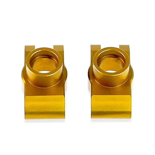 PLOQAZEH RC Autoteile Für Jjrc Für Q130A Q130B Q141 16201 Q117A Q117B Q117C Q117D 1/16 High Speed ​​RC Auto Verbesserte Metallbeschläge Hinterachse Für Sitz Hinterrad(Yellow) von PLOQAZEH