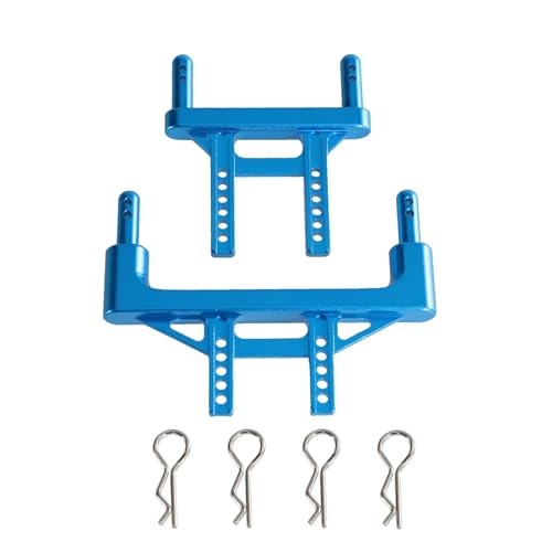 PLOQAZEH RC Autoteile Für Jjrc Für SCY Für Q130 1/16 High Speed ​​RC Auto Shell Säule Körper Befestigung Säule Upgrade Metall Teile Zubehör(Blue) von PLOQAZEH