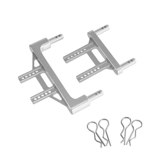 PLOQAZEH RC Autoteile Für Jjrc Für SCY Für Q130 1/16 High Speed ​​RC Auto Shell Säule Körper Befestigung Säule Upgrade Metall Teile Zubehör(Silver) von PLOQAZEH