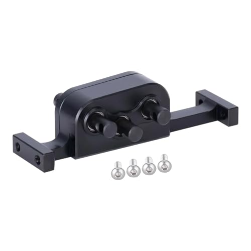 PLOQAZEH RC Autoteile Für LCG Cheater Rigs 1/10 Aluminium-Verteilergetriebe Mit 5-mm-Welle RC Crawler Für Chassis-Build-Upgrade-Teile(Black) von PLOQAZEH