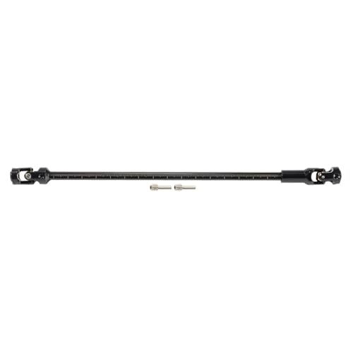 PLOQAZEH RC Autoteile Für LCG Rig Sportys Für Scalers GSPEED Für Capra Für SCX10 Pro Für Element 1/10 Edelstahl Auf Länge Zugeschnittene Antriebswelle 68-229 Mm(Black,1pcs) von PLOQAZEH
