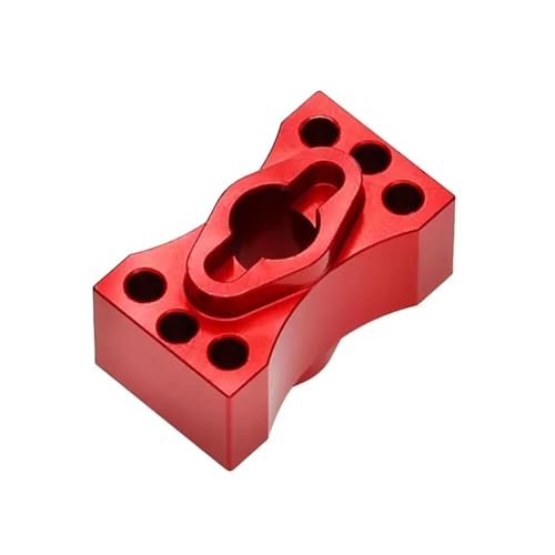 PLOQAZEH RC Autoteile Für Losi Für LMT 4WD Feste Achse Für Monster Truck 1/8 RC Auto Metall Differential Spool Diff Locker Spool Upgrade Teile Zubehör(Red) von PLOQAZEH