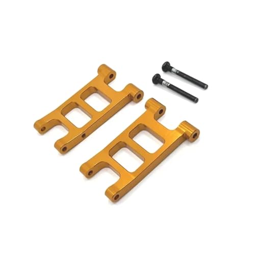 PLOQAZEH RC Autoteile Für MJX Für 14301 14302 1/14 RC Auto Teile Unteren Für Schaukel Arm Nach Metall Upgrade RC Auto Upgrade Teile Zubehör Ersatz(Yellow) von PLOQAZEH