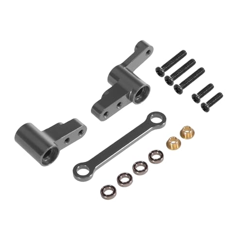 PLOQAZEH RC Autoteile Für MJX Für Hyper Go Für 14301 14302 14303 1/14 RC Auto Metall Verbesserte Teile Zubehör Verbesserte Spiel Lenkung Komponenten(Metallic) von PLOQAZEH