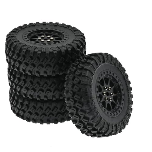 PLOQAZEH RC Autoteile Für MN D90 Für MN98 MN99S MN82 Für WPL C14 C24 C34 B14 B24 70mm Reifen Klemme Rad RC Auto Upgrade Teile Modifikation Ersatz RC Zubehör(Black) von PLOQAZEH