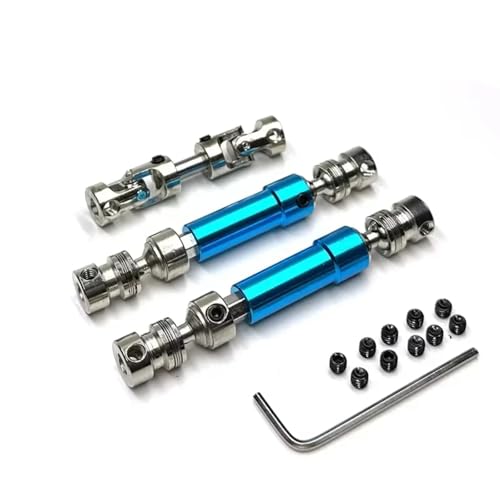 PLOQAZEH RC Autoteile Für MN Für MN128 MN86 MN86S MN86K MN86KS G500 1/12 3 Stücke Metall Antriebswelle CVD Antriebswelle RC Auto Upgrade Teile Zubehör(Blue) von PLOQAZEH