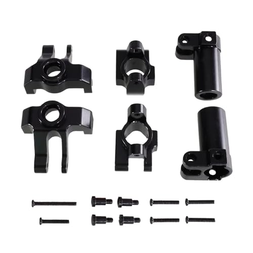 PLOQAZEH RC Autoteile Für MN Für MN128 MN86S G500 1/12 Fernbedienung Auto Metall Lenkung Tasse Für Sitz Hinterrad Für Sitz Upgrade Teile Und Zubehör(Black) von PLOQAZEH