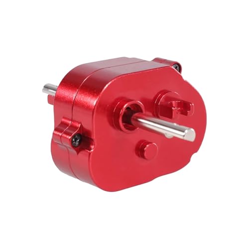 PLOQAZEH RC Autoteile Für MN Für MN168 Für MN99s V2 1/12 RC Auto Metall Medium Welle Box Getriebe Abdeckung Upgrade Getriebe Rahmen Medium Welle Box Montage(Red) von PLOQAZEH