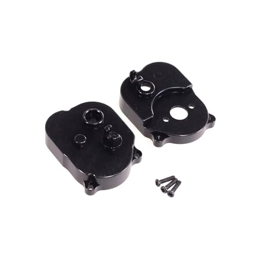 PLOQAZEH RC Autoteile Für MN Für MN82 LC79 Für MN78 Für MN168 MN99sV2 1/12 RC Auto Metall Medium Welle Box Getriebe Abdeckung Upgrade Getriebe Rahmen(Black) von PLOQAZEH