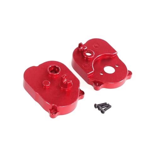 PLOQAZEH RC Autoteile Für MN Für MN82 LC79 Für MN78 Für MN168 MN99sV2 1/12 RC Auto Metall Medium Welle Box Getriebe Abdeckung Upgrade Getriebe Rahmen(Red) von PLOQAZEH
