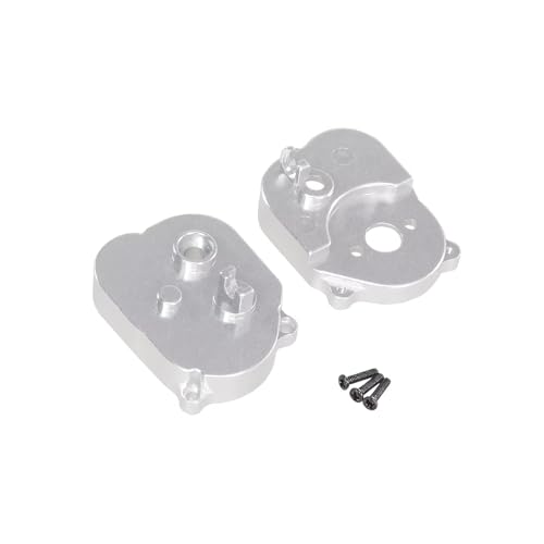 PLOQAZEH RC Autoteile Für MN Für MN82 LC79 Für MN78 Für MN168 MN99sV2 1/12 RC Auto Metall Medium Welle Box Getriebe Abdeckung Upgrade Getriebe Rahmen(Silver) von PLOQAZEH