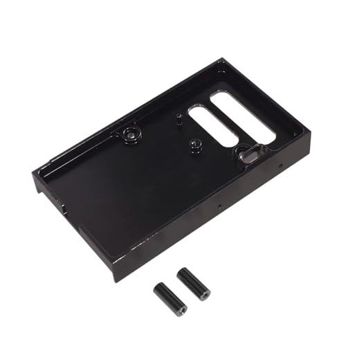 PLOQAZEH RC Autoteile Für MN Für MN99S Für MN98 1/12 RC Fernbedienung Auto Teile Metall Upgrade Front Bin Für Platine Befestigt Für Sitz(Black) von PLOQAZEH