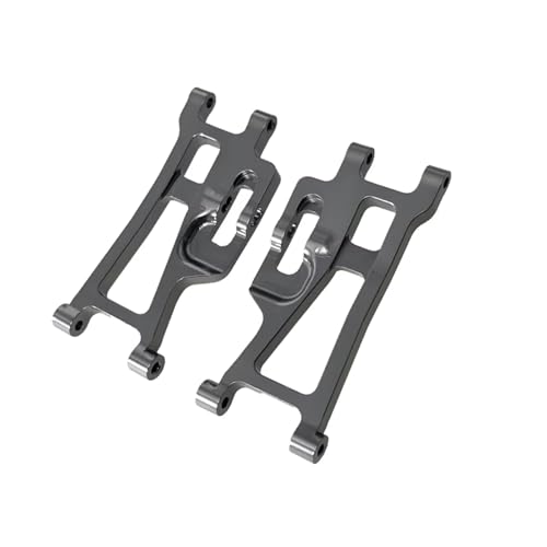 PLOQAZEH RC Autoteile Für Mjx Für Hyper Go 1/14 14209 14210 H14Bm Fernbedienung Auto Hinten Unteren Arm Änderung Upgrade Reparatur Metall Zubehör(Gray) von PLOQAZEH