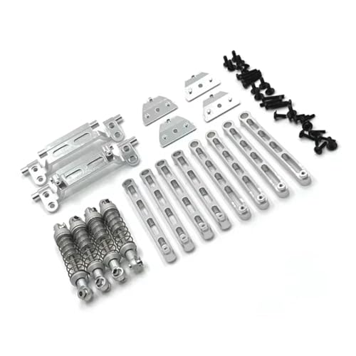 PLOQAZEH RC Autoteile Für Mn Für MN78 1/12 Metall Upgrade Stange Stoßdämpfer Stange Sitz Shock Mount Anzug RC Auto Upgrade Teile Zubehör Ersatz(Silver) von PLOQAZEH