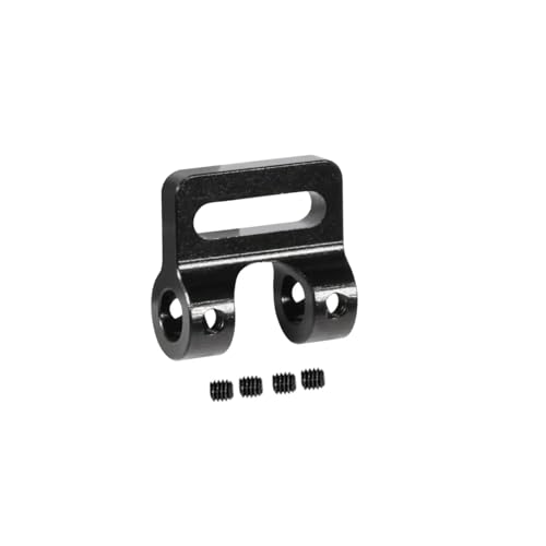 PLOQAZEH RC Autoteile Für Power Wagon Cliffhanger 1/10 4,5 Mm Rohr Stoßstange Aluminium Modulare Seilführung Für LCG Für Chassis Comp Builds Body RC Crawler Scale Winch(Black) von PLOQAZEH
