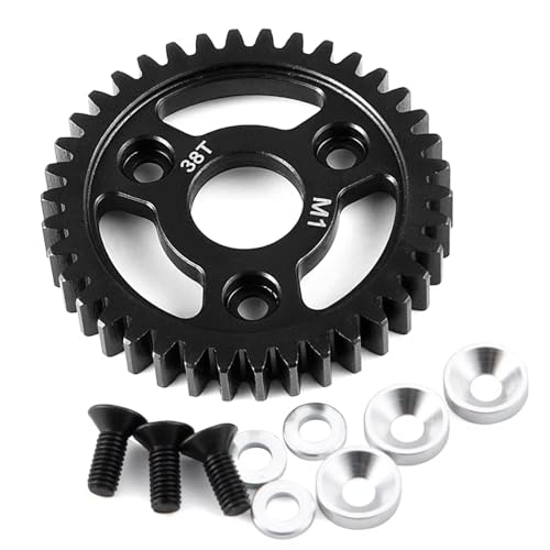 PLOQAZEH RC Autoteile Für Revo 2,5 3,3 Für Slayer Pro 1/8 Stahl M1 Spur Gear 36T 38T 40T RC Auto Für Monster Truck Upgrade Teile(40T) von PLOQAZEH