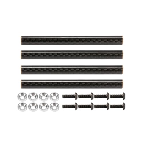 PLOQAZEH RC Autoteile Für SCX10 Gspeed Sporty Comp Builds 1/10 1 Set Carbon Fibre Hosenträger 67mm 70mm 78mm Mit M3 Washer RC Crawler Für LCG Rigs Für Chassis(4pcs67) von PLOQAZEH