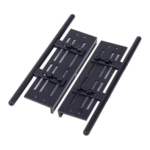 PLOQAZEH RC Autoteile Für SCX10 I II Für TRX4 Für CC01 1/10 Aluminium Einstellbar Für Rock Sliders Seite Platte RC Upgrade Teile Zubehör(Black) von PLOQAZEH