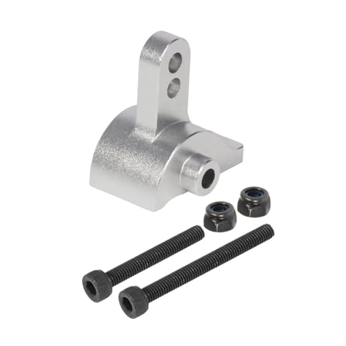 PLOQAZEH RC Autoteile Für SCX10 III AR45P 1/10 Aluminium Rear Upper Link Riser Anti-Squat-Halterung Für LCG Für Chassis DIY RC Crawler Portal Axle Comp Builds(Silver) von PLOQAZEH