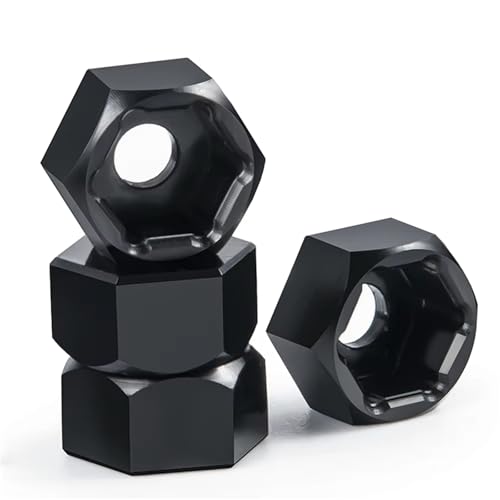 PLOQAZEH RC Autoteile Für SCX24 Für WPL D12 1/10 4 Stücke 5mm Bis 7mm Metall Sechskant Radnabenadapter Umbauzubehör Änderung RC Auto LKW Upgrade Teile(Size 4Pcs) von PLOQAZEH
