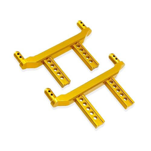 PLOQAZEH RC Autoteile Für SCY 1/16 16101 16102 16103 16101PRO 16102PRO 16103PR0 High Speed ​​RC Auto Verbesserte Metall Universal Vorne Hinten Körper Säulen RC Auto Zubehör(Yellow) von PLOQAZEH