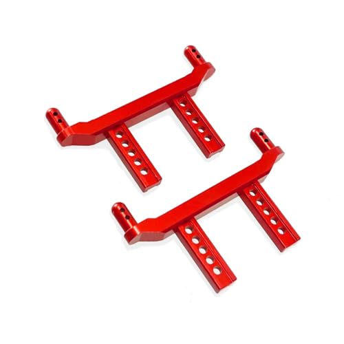 PLOQAZEH RC Autoteile Für SCY Für 16101 16102 16103 16101PRO 16102PRO 16103PR0 1/16 High Speed ​​RC Auto Verbesserte Metall Für Universal Vorderen Und Hinteren Körper Säulen(Red) von PLOQAZEH
