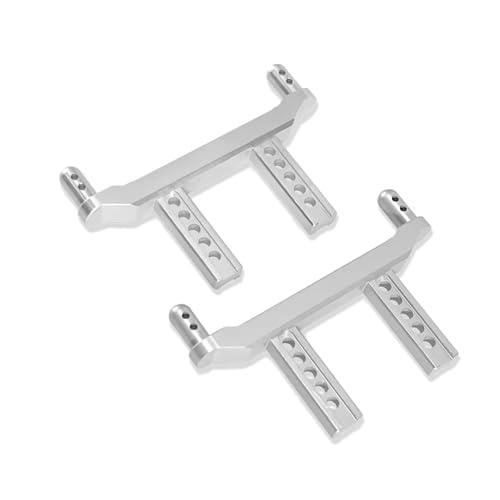 PLOQAZEH RC Autoteile Für SCY Für 16101 16102 16103 16101PRO 16102PRO 16103PR0 1/16 High Speed ​​RC Auto Verbesserte Metall Für Universal Vorderen Und Hinteren Körper Säulen(Silver) von PLOQAZEH