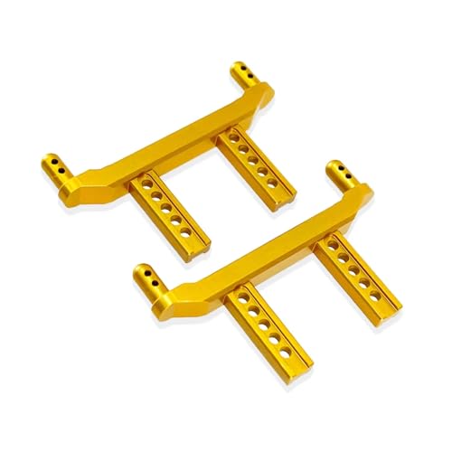 PLOQAZEH RC Autoteile Für SCY Für 16101 16102 16103 16101PRO 16102PRO 16103PR0 1/16 High Speed ​​RC Auto Verbesserte Metall Für Universal Vorderen Und Hinteren Körper Säulen(Yellow) von PLOQAZEH