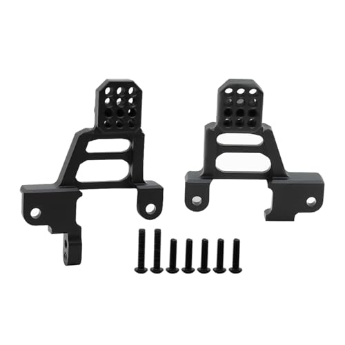 PLOQAZEH RC Autoteile Für TRX-4 Für Bronco K5 G500 Für Defender 1/10 Rc Crawler Upgrade Teil Vorne Hinten Stoßdämpfer Montieren Dekoration Ersatz Rc Auto Zubehör(Black,Front) von PLOQAZEH