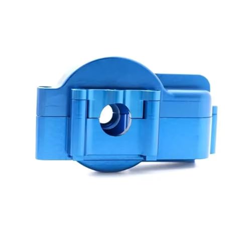 PLOQAZEH RC Autoteile Für TRX Für Latrax Für Teton Für Desert Für Prerunner Für SST 1/18 Metall Mittleren Getriebe Gehäuse Getriebe Hydraulische Getriebe Box(Blue) von PLOQAZEH