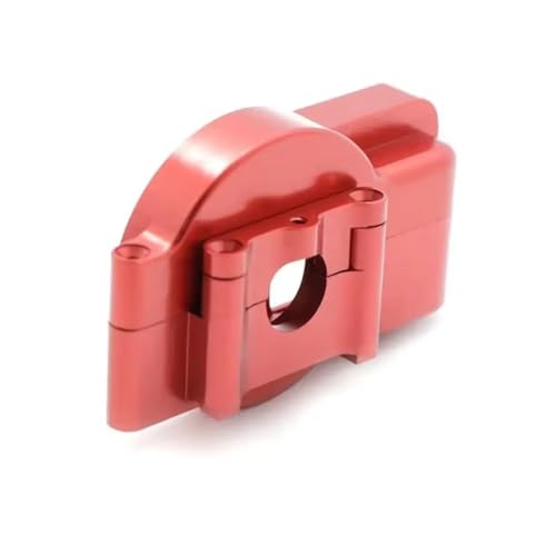 PLOQAZEH RC Autoteile Für TRX Für Latrax Für Teton Für Desert Für Prerunner Für SST 1/18 Metall Mittleren Getriebe Gehäuse Getriebe Hydraulische Getriebe Box(Red) von PLOQAZEH