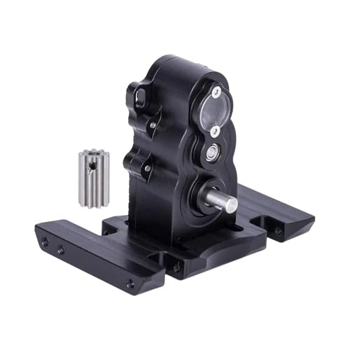 PLOQAZEH RC Autoteile Für TRX4 Für Defender Für SCX10 1/10 RC Auto Crawler Vertikale Getriebe Für LCG Hochleistungs-Getriebe Mit Niedrigem Schwerpunkt Upgrade-Teile(Black) von PLOQAZEH