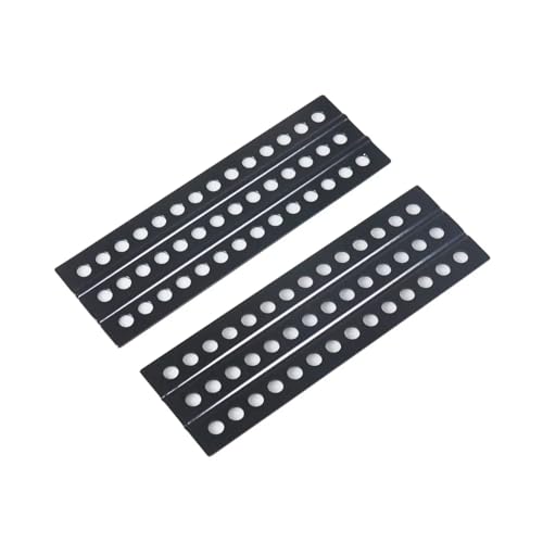 PLOQAZEH RC Autoteile Für TRX4 Für TRX6 Für SCX10 D90 TF2 CC01 Für LC80 YK6101 HB ZP1002 ZP1001 1/10 2Pcs 120 * 38mm Metall Sand Leiter Recovery Board RC Auto Crawler(Black) von PLOQAZEH