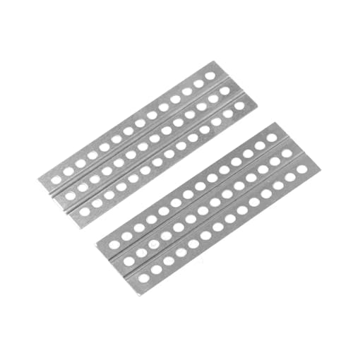 PLOQAZEH RC Autoteile Für TRX4 Für TRX6 Für SCX10 D90 TF2 CC01 Für LC80 YK6101 HB ZP1002 ZP1001 1/10 2Pcs 120 * 38mm Metall Sand Leiter Recovery Board RC Auto Crawler(Silver) von PLOQAZEH