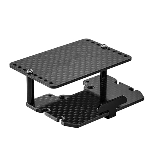 PLOQAZEH RC Autoteile Für TRX4M 1/18 4M-103 Double Decker Carbon Faser Platte Batterie ESC Empfänger Tablett RC Crawler Auto Zubehör Modifikation RC Auto Teile von PLOQAZEH