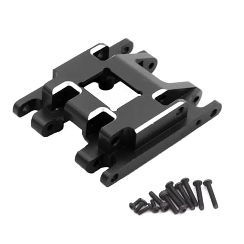 PLOQAZEH RC Autoteile Für TRX4M 1/18 Metall Getriebe Gehäuse Getriebe Shell Skid Platte Übertragung Montieren RC Auto Upgrade Teile Zubehör Ersatz(Black,Gearbox Mount) von PLOQAZEH