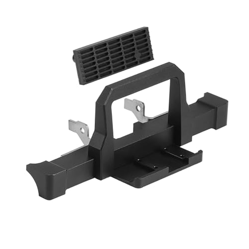 PLOQAZEH RC Autoteile Für TRX4M Für Defender 1/18 CNC Aluminium Vorne Hinten Stoßstange Mit Winde Montieren Und Grill RC Crawler Upgrade Teile(Front Bumper) von PLOQAZEH
