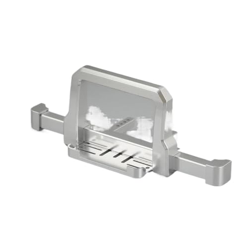 PLOQAZEH RC Autoteile Für Trx4 Für Defender 1/10 Metall Vorne Hinten Stoßstange Upgrade Teile RC Crawler Upgrade Teile Ersatz Zubehör(Silver,Front) von PLOQAZEH