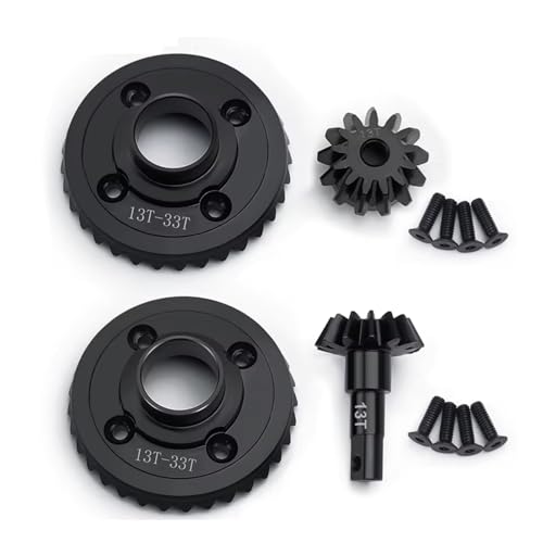 PLOQAZEH RC Autoteile Für UDR Für Unlimited Für Desert Für Racer 1/7 13T 33T Vorne Hinten Diff Übertragung Diiferential Ritzel Getriebe RC Auto Upgrade Teile(Set) von PLOQAZEH