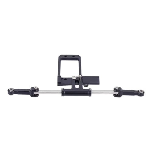 PLOQAZEH RC Autoteile Für Vanquish Für Phoenix Für VS4-10 Für F10 1/10 RC Crawler Vollhydraulischer Lenkzylindersatz Mit BTA-Servohalterung Portalachse DIY-Teile(Black) von PLOQAZEH