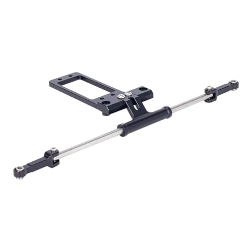 PLOQAZEH RC Autoteile Für Vanquish Für Wraith RR10 1/10 Aluminium Legierung Servo Halterung Skala Voll Hydraulische Lenkung System RC Crawler Achse Upgrade Teile(Black) von PLOQAZEH