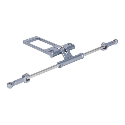PLOQAZEH RC Autoteile Für Vanquish Für Wraith RR10 1/10 Aluminium Legierung Servo Halterung Skala Voll Hydraulische Lenkung System RC Crawler Achse Upgrade Teile(Metallic) von PLOQAZEH