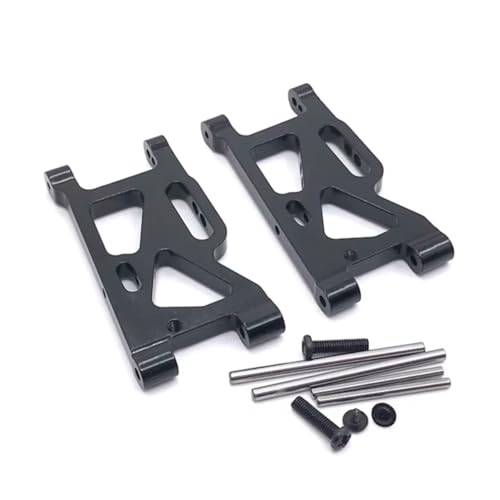 PLOQAZEH RC Autoteile Für WLtoys 1/14 144010 144001 144002 1/12 124016 124017 124018 124019 Metall Upgrade Zubehör Vorne Für Schaukel Arm RC Auto Ersatzteile(Black) von PLOQAZEH